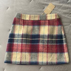 RIHOAS Plaid Mini Skirt